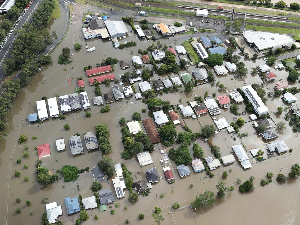 Rocklea residential housing his by the floods. Picture: Liam Kidston