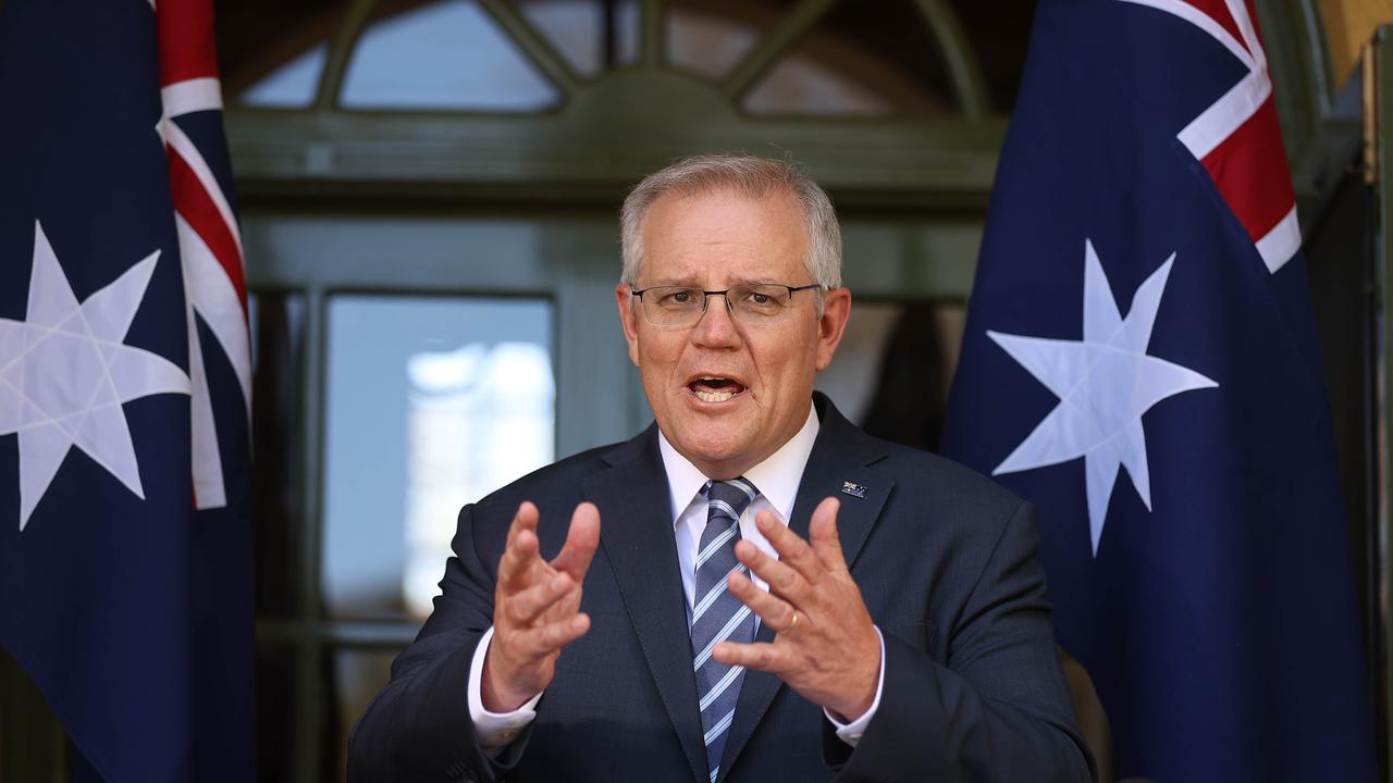 Prime Minister Scott Morrison says any move to net zero will see regional Australia excel. Picture: Gary Ramage / NCA NewsWire