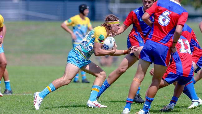 Jack Thornton in action for the Northern Rivers Titans against the Newcastle-Maitland Region Knights during round one of the Andrew Johns Cup. Picture: DC Sports Photography.