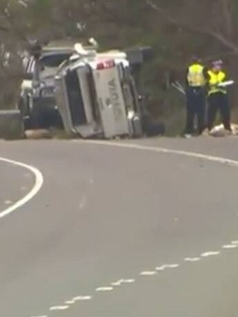 The tragic scene in Lucas Heights. Picture: Nine News