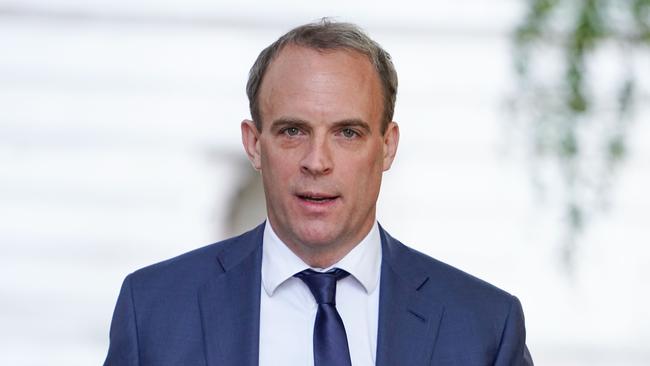 British Foreign Secretary Dominic Raab. Picture: AFP