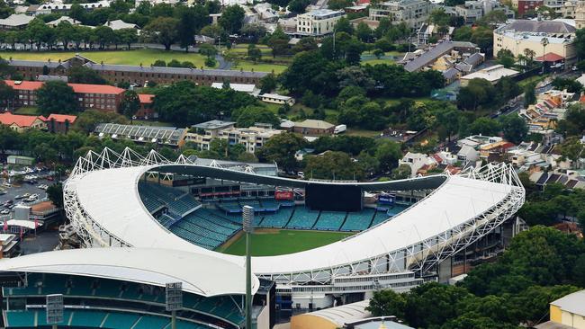 An aerial photo of Allianz Stadium. Picture: Mark Evans