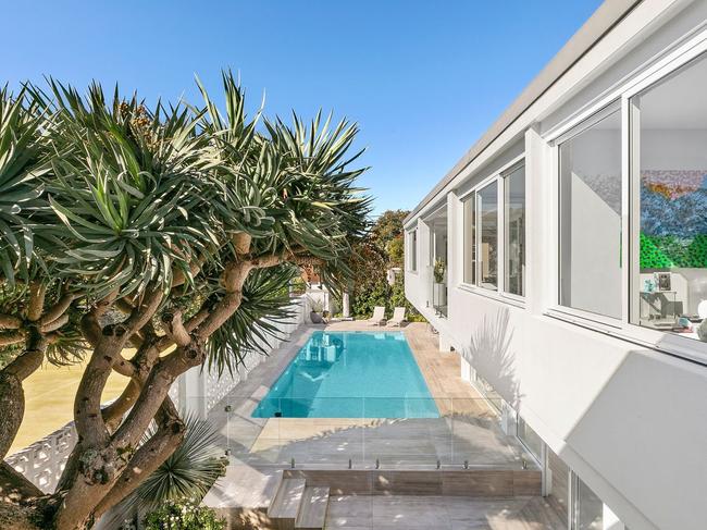 The home’s swimming pool.