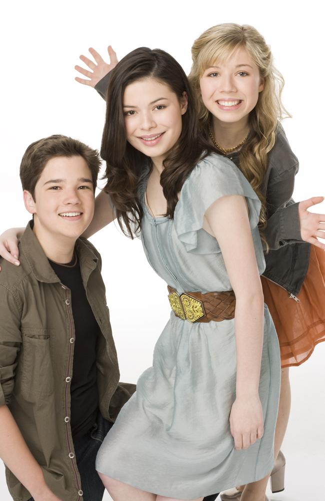 iCarly starred Nathan Kress as Freddy, Miranda Cosgrove as Carly and Jennette McCurdy as Sam, with the show enjoying a wildly successful six-year run. Picture: Jon McKee/Nickelodeon