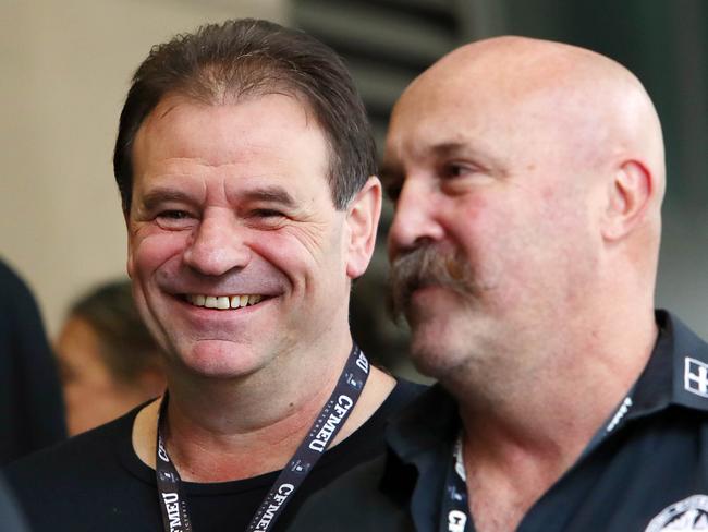 16/5/18 CMFEU boss John Setka and his deputy Shaun Reardon arrive at the Melbourne magistrates court. Aaron Francis/The Australian