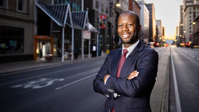 Bruce Djite holds high hopes for the city he loves, with a passion. Picture: Tom Huntley