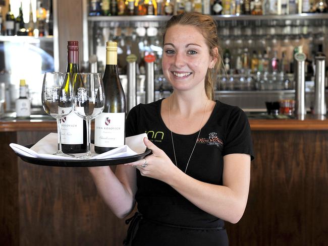 Pics for suburb spread on Guildford . Rose and Crown Waitress/Bar person Tash Cable.