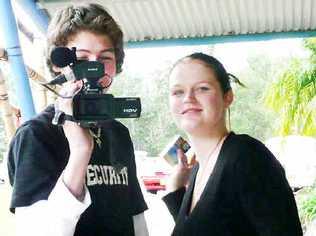 Ben Daniels with Jamie Anderson, a participant in his documentary on the deaths of his two brothers in a road accident near Kyogle in 2002.