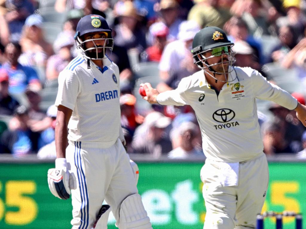 Travis Head and Mohammed Siraj were at the centre of some spicy clashes at the Adelaide Oval in the second Test. Picture: William West/AFP.