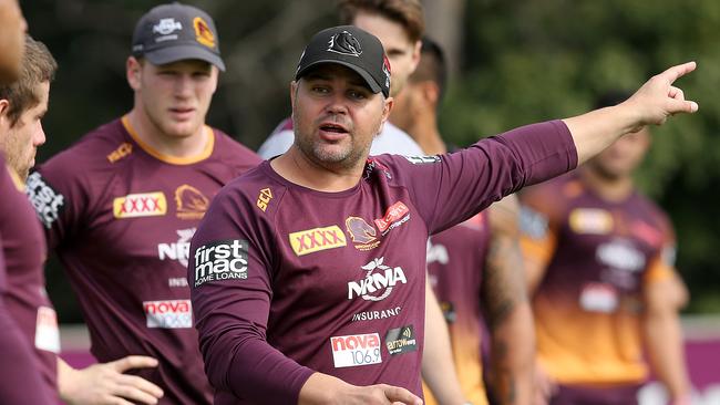 Can Seibold guide Brisbane into September. AAP Image/Jono Searle.