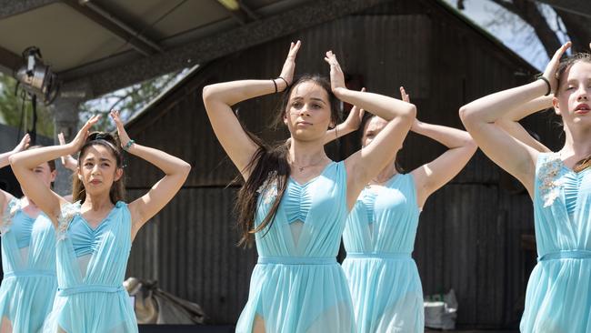 Dancers at the Luddenham Show. Picture: AAP/Matthew Vasilescu