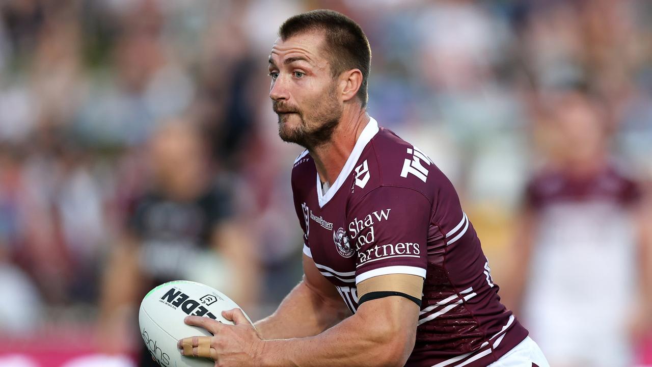 Teammates are not happy that Kieran Foran is flying the Sea Eagles nest. Picture: Cameron Spencer/Getty Images