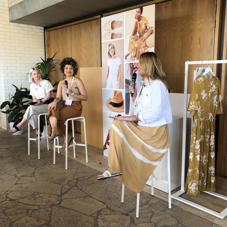 The Kmart team gave a quick chat about the new range. Picture: Instagram/Kmart Queen