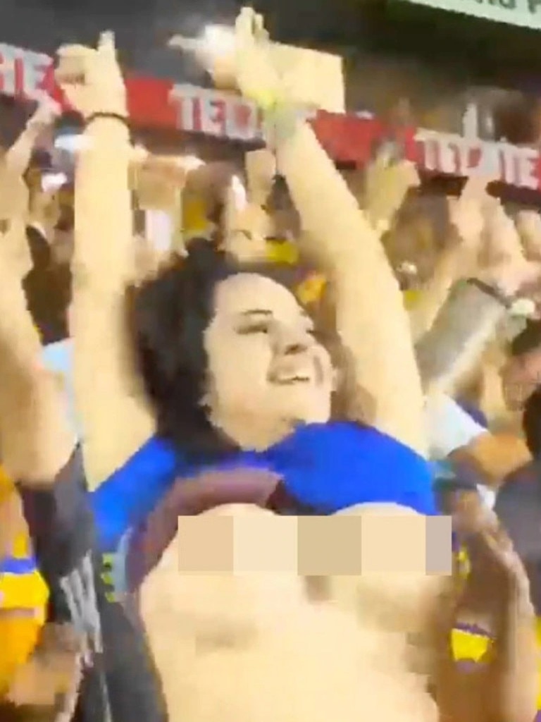 Video: HEAT Fan Boobs Fall Out of Her Top During Game - BlackSportsOnline