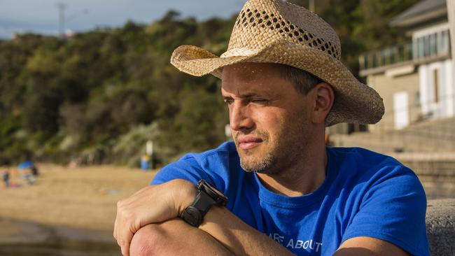 Luke is a recovering alcholic who couldn't swim and is now training to swim the English Channel. Pictures: Valeriu Campan