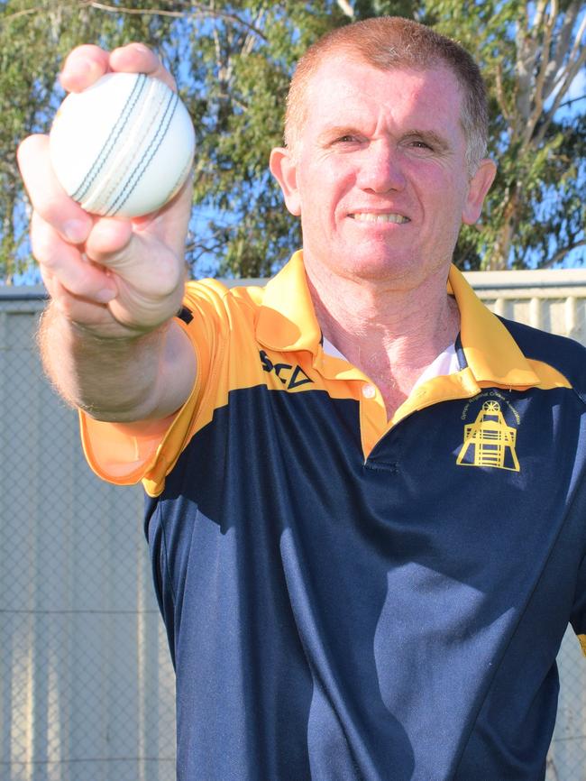 There could be changes to the way bowlers enhance the ball. Gympie Regional Cricket Association president and Valleys bowler Rod Venn said the usual shinning of the ball with spit to assist with the swing and movement of the ball in the current situation. Photo: Bec Singh