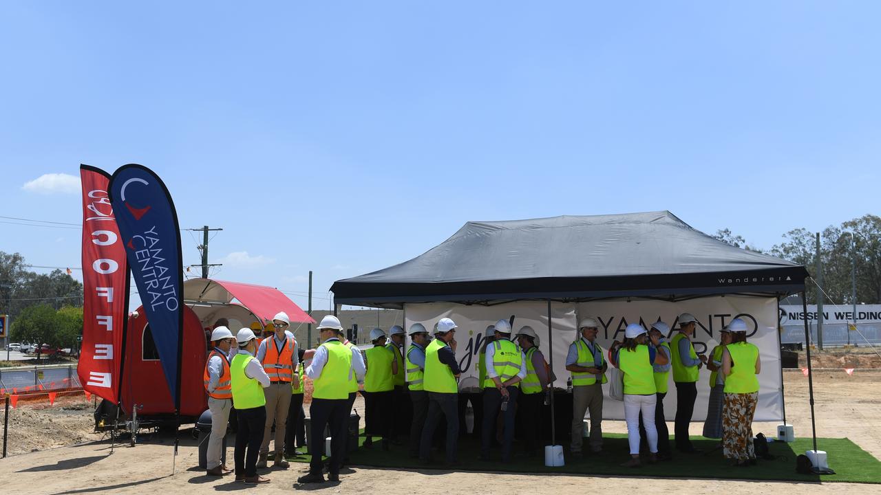 Sod turning of the Yamanto Central Shopping Centre.