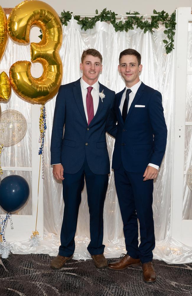 Lawson Curran and Tom Jones at Calen District College Graduation dinner, Friday 17 November 2023 Picture: Michaela Harlow