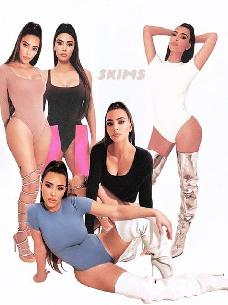 Amid all the drama, Kim has also released a new line of SKIMS. Picture: Instagram