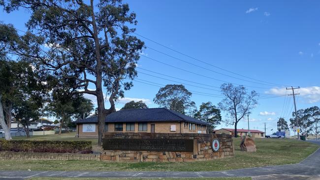 Eleven residents from RFBI Hawkins Masonic Village aged care at Edgeworth have been taken to hospital. Picture: Emily Burley.