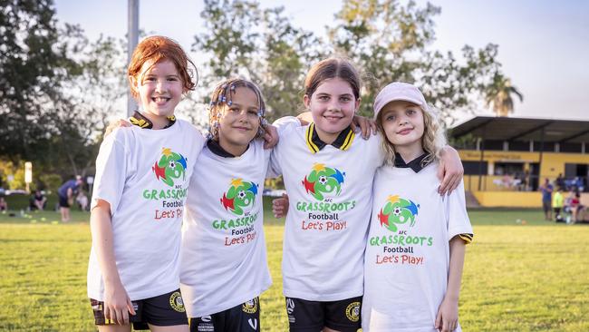 Football Australia's Community Team hosted a Coles MiniRoos program at the Mindil Aces Football Club for Under 6 -Under 11 teams to celebrate football and inclusivity. Picture: Daniel Abrantes / Football Australia