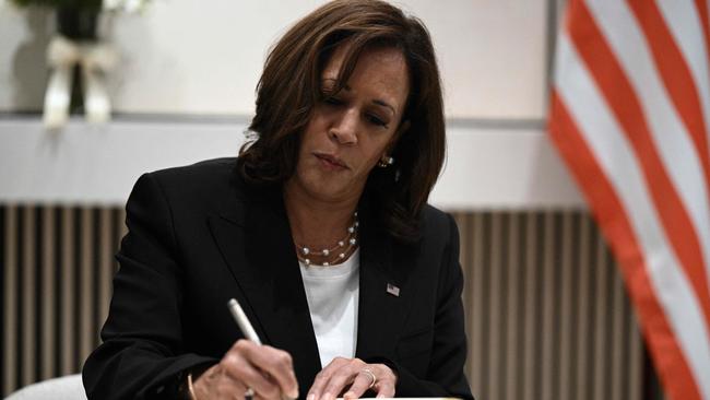 Kamala Harris says she will proudly run as Vice President again in 2024. Picture: AFP