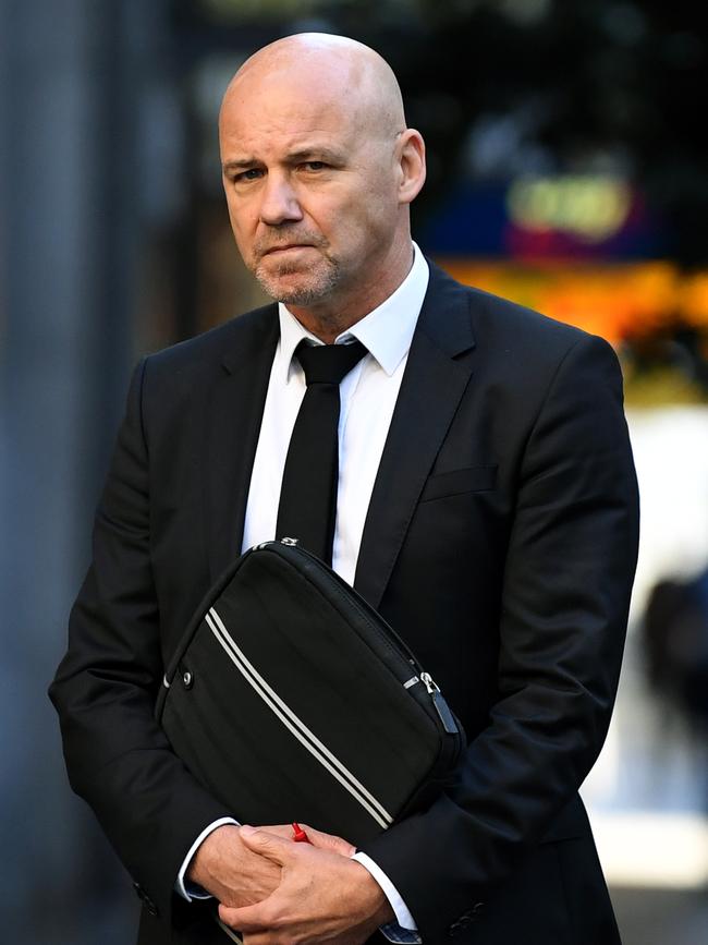 Gary Jubelin outside the Downing Centre Court in Sydney on August 13. Picture: NCA NewsWire / Joel Carrett