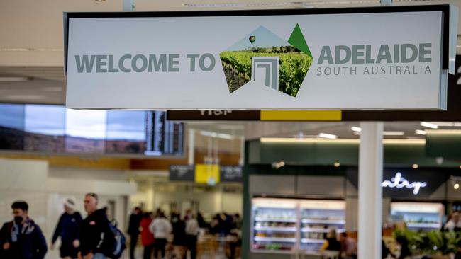 100,000 passengers are expected to pass through Adelaide Airport this weekend. Picture: NCA NewsWire / Naomi Jellicoe