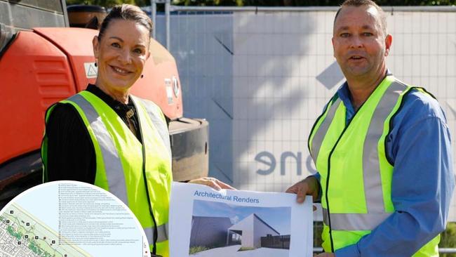 Council announce contractors at work on the multimillion-dollar Moore Park Beach precinct.