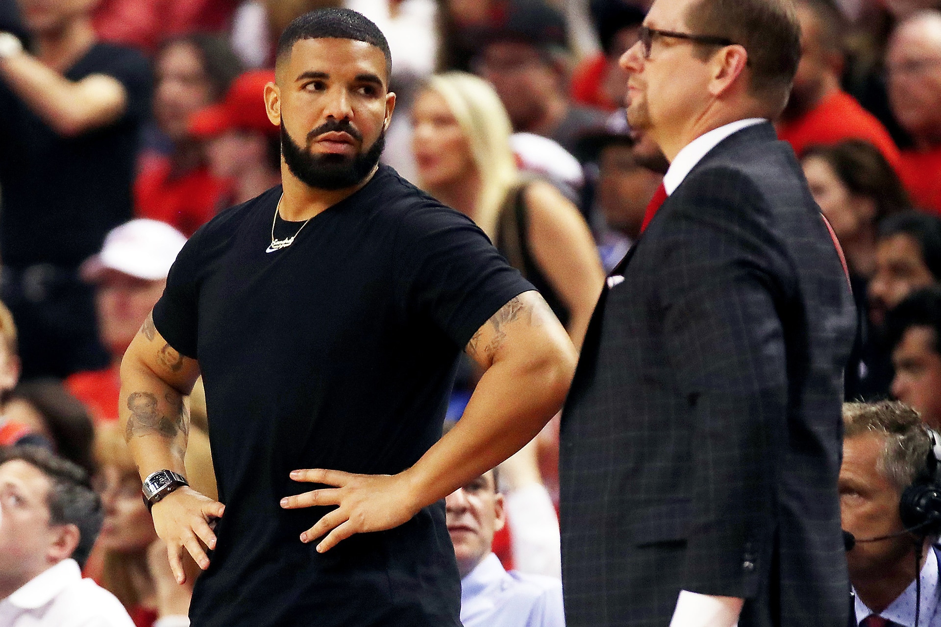 Drake Wore His Filthy Million Dollar Richard Mille Watch To Game