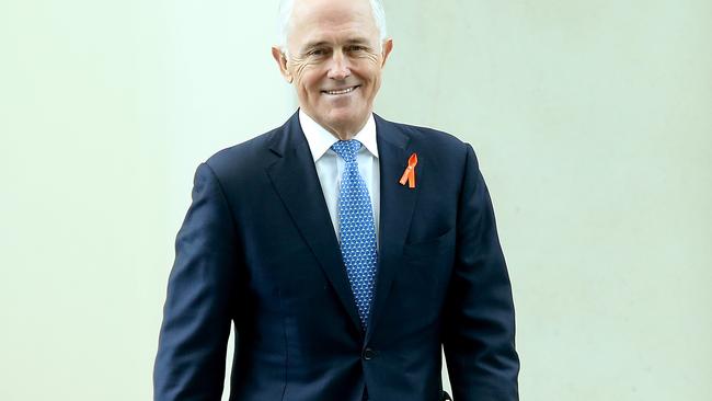 Malcolm Turnbull at Parliament House in Canberra. Picture: Kim Smyth.