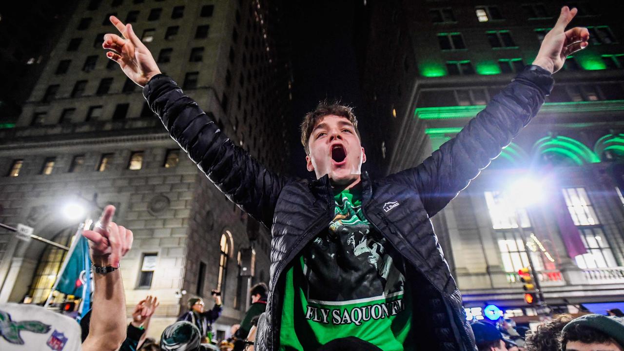 The fans were in full swing after their team’s dominant 40-22 display during the biggest game of all. Matthew Hatcher/Getty Images/AFP