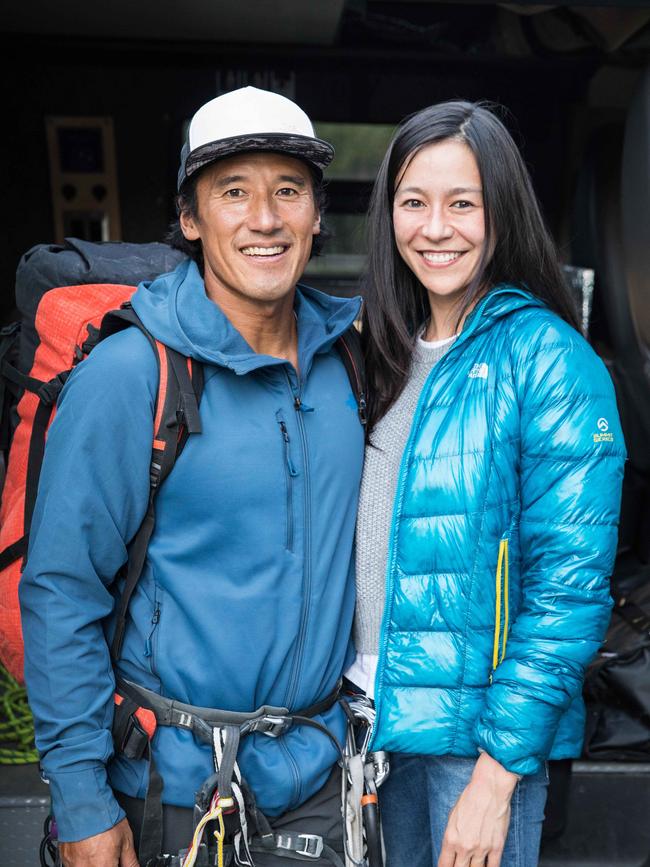 Jimmy Chin and Chai Vasarhelyi. Photo: National Geographic/Chris Figenshau.