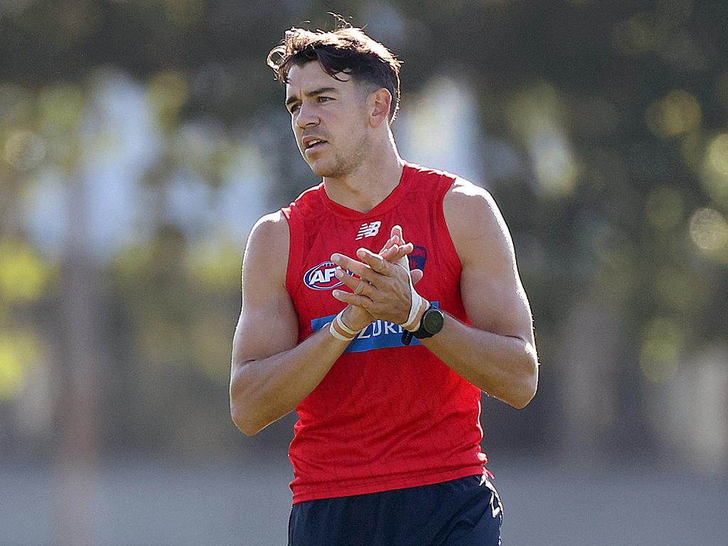 Mature-age Melbourne recruit Marty Hore. Picture: Kelly Defina/Getty Images