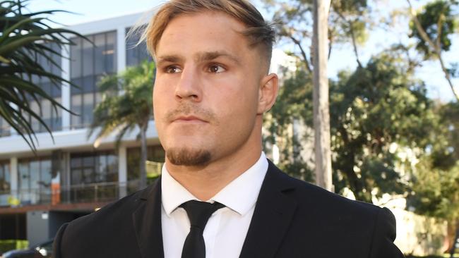 Jack de Belin arrives at court in Wollongong. Picture: AAP