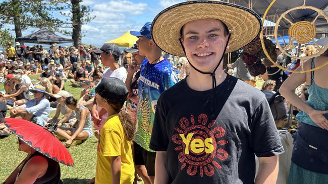 Patrick Jones, 14, at the Survival Day event at Apex Park, Byron Bay on January 26, 2024. Picture: Savannah Pocock