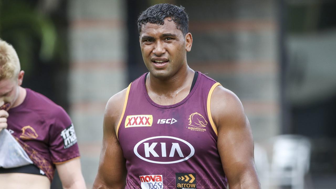 Brisbane Broncos player Tevita Pangai Jr..