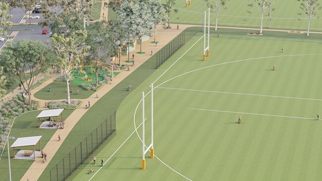 The reserve will contain large multipurpose sports fields