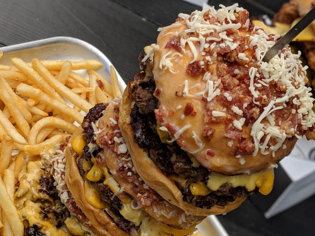 Marvin Glaze with Cheese Dip from Burger Point in Sydney. Picture: Issac Eats A Lot