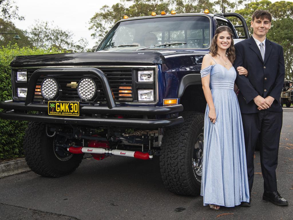 Graduates Lily Pieper and Dylan Thomas at Toowoomba Christian College formal at Picnic Point, Friday, November 29, 2024. Picture: Kevin Farmer