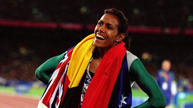 Could a stand be named after Cathy Freeman at Accor Stadium? Credit: Nick Wilson/Allsport