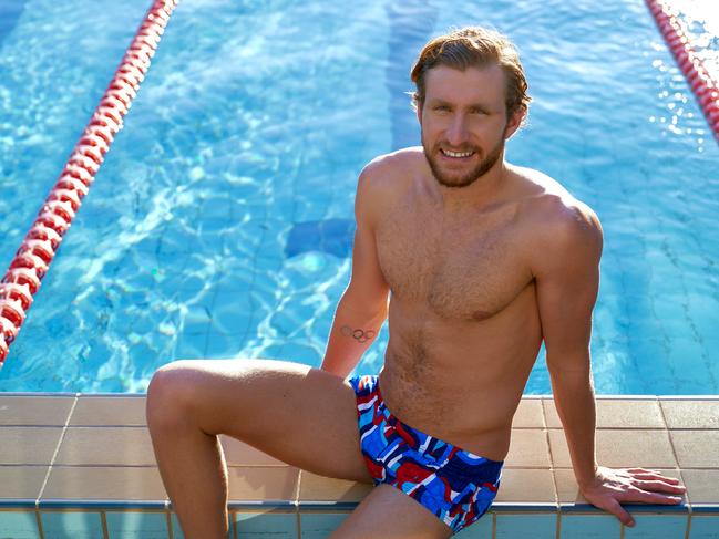 Australian swimmer Jack McLoughlin. Picture: Supplied by Funky Trunks