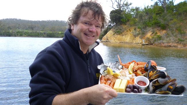 Robert Pennicott’s seafood bounty. Picture: ANGELA SAURINE.