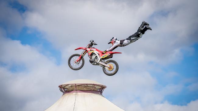 See the spectacular motorcross showcase. Picture: Jake Nowakowski