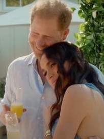 Harry makes a brief cameo in the trailer for <i>With Love, Meghan</i>. Picture: Netflix