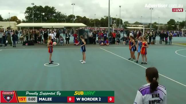 REPLAY: SA Country Netball Championships - Mallee vs Western Border 2 (Under 15's Pink) - Court 6