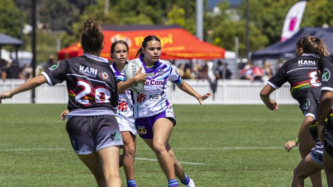 U17s girls Koori Knockout grand final, Northern United Dirawongs vs Minda Sisters. Picture: Andrea Francolini