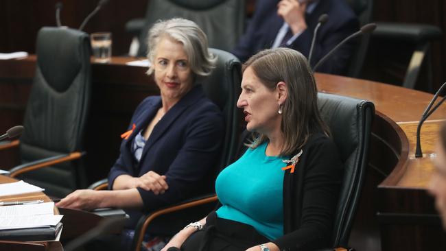 Greens leader Cassy O'Connor. Last question time in the Tasmanian house of reps for 2021. Picture Nikki Davis-Jones