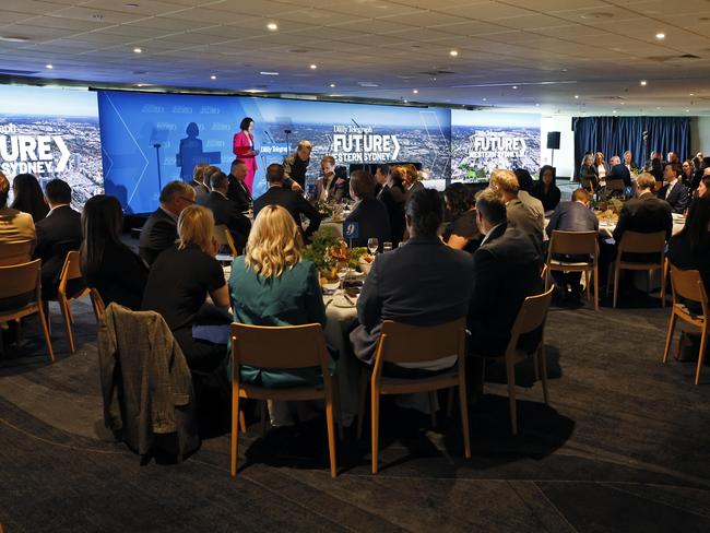 Deputy Premier Prue Car addresses the summit. Picture: Richard Dobson