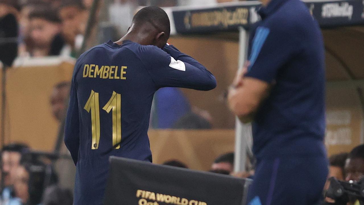 Ousmane Dembele had an absolute stinker. (Photo by Julian Finney/Getty Images)